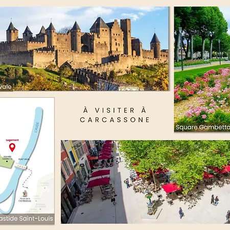 Studio Sylvestre - Climatise - Entre Gare & Cite Carcassonne